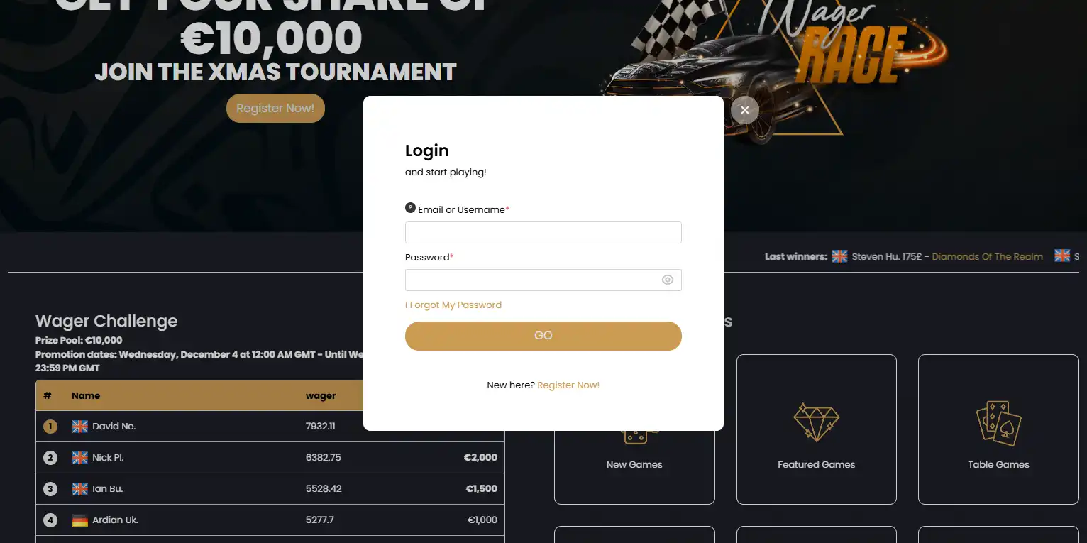 Golden Pharaoh login