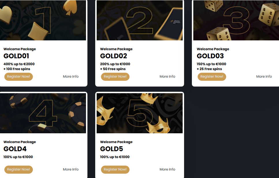 Golden Pharaoh casino welcome bonuses